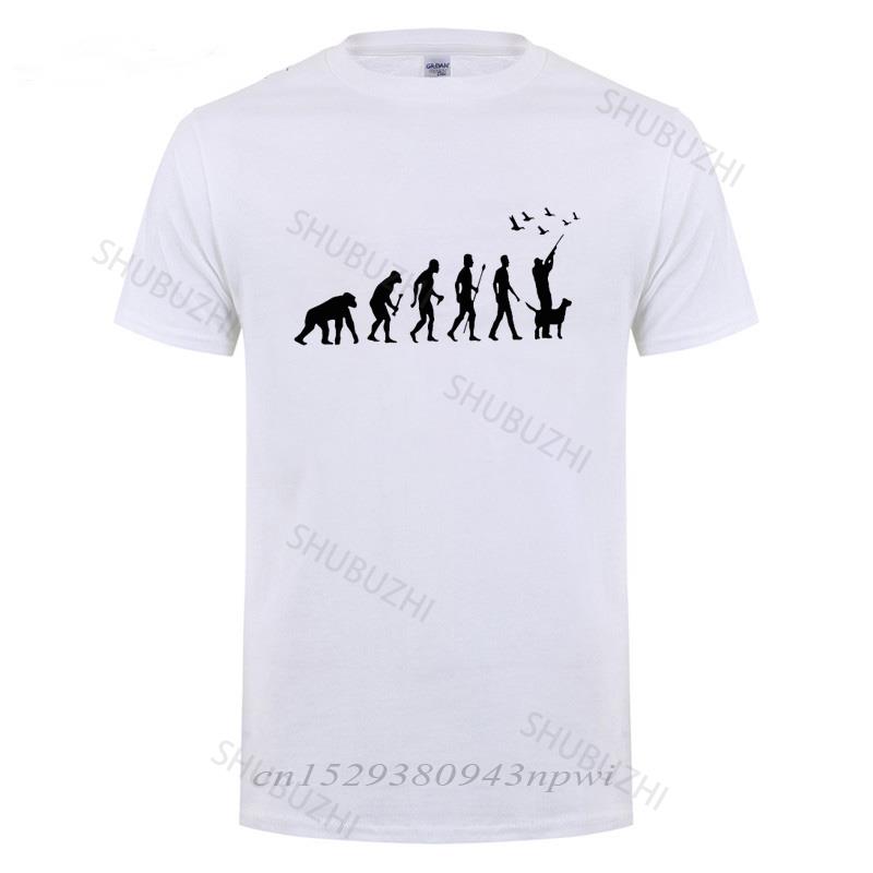 

Hunt Evolution Hunter With Dog Duck T Shirt Funny Birthday Gift For Daddy Father Husband Men Summer Casual Cotton O Neck TShirt S