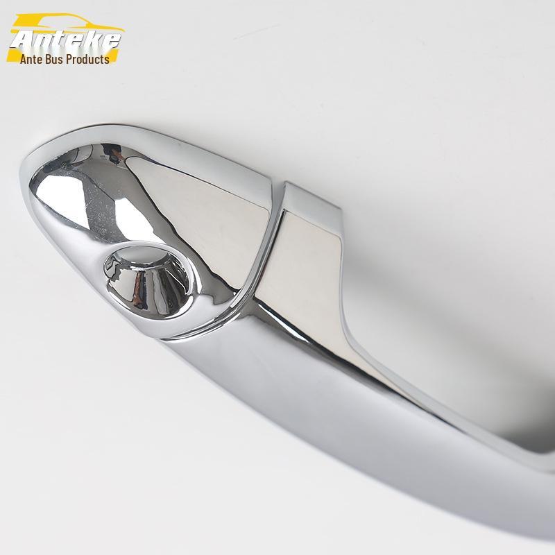 16 RAV4 Manija de Puerta Tira Brillante y Decoración de Embellecedor de Hebilla de Reposabrazos