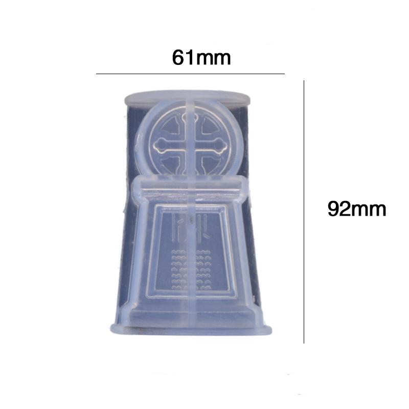 

Силиконовая форма для свечи в виде черепа на надгробие на Хэллоуин, украшение для рабочего стола, гипсовая ароматерапевтическая свеча, силиконовая форма для вечеринки