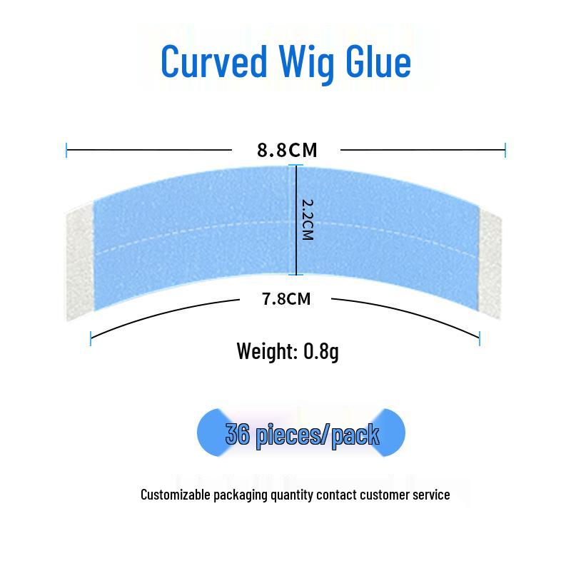 Biological Double-Sided Waterproof Sweatproof Adhesive Wig Tape – High Adhesion, Invisible Hair Extensions Glue.