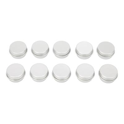 10pcs 5ml Portable Empty Aluminum Tin Can Empty Round Aluminum Tin for Lip Balm Solid Perfume