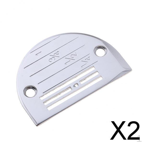 2xUniversal Needle Plate for Industrial And Computerized Sewing Machine F18 , 2 Pcs