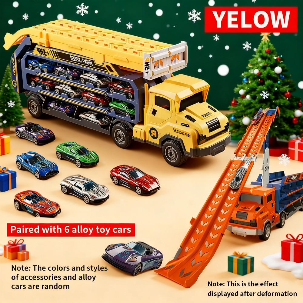 

2025 Christmas Top Toy: 3D Transform Track Car Set - Foldable Design, Ideal Holiday Present for Boys & Girls