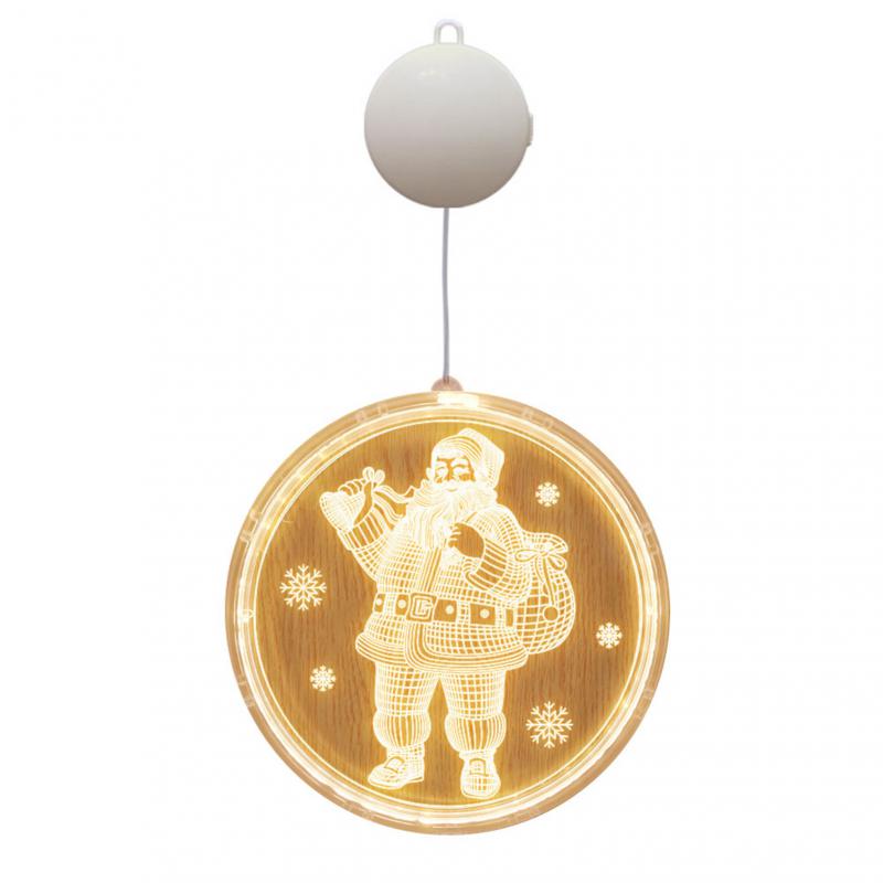 Wesołych Świąt LED Lampki Fairy Święty Mikołaj Łoś Sypialnia Salon Jadalnia Dekoracja Prezent Noworoczny Lampka Wisząca na Choinkę