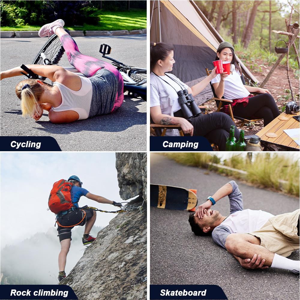 Sumifun 100 Stück Pflaster Hämostase Klebepflaster Wasserdicht Atmungsaktiv Hämostatische Aufkleber Überleben Notfall Wundpflaster Wasserdicht