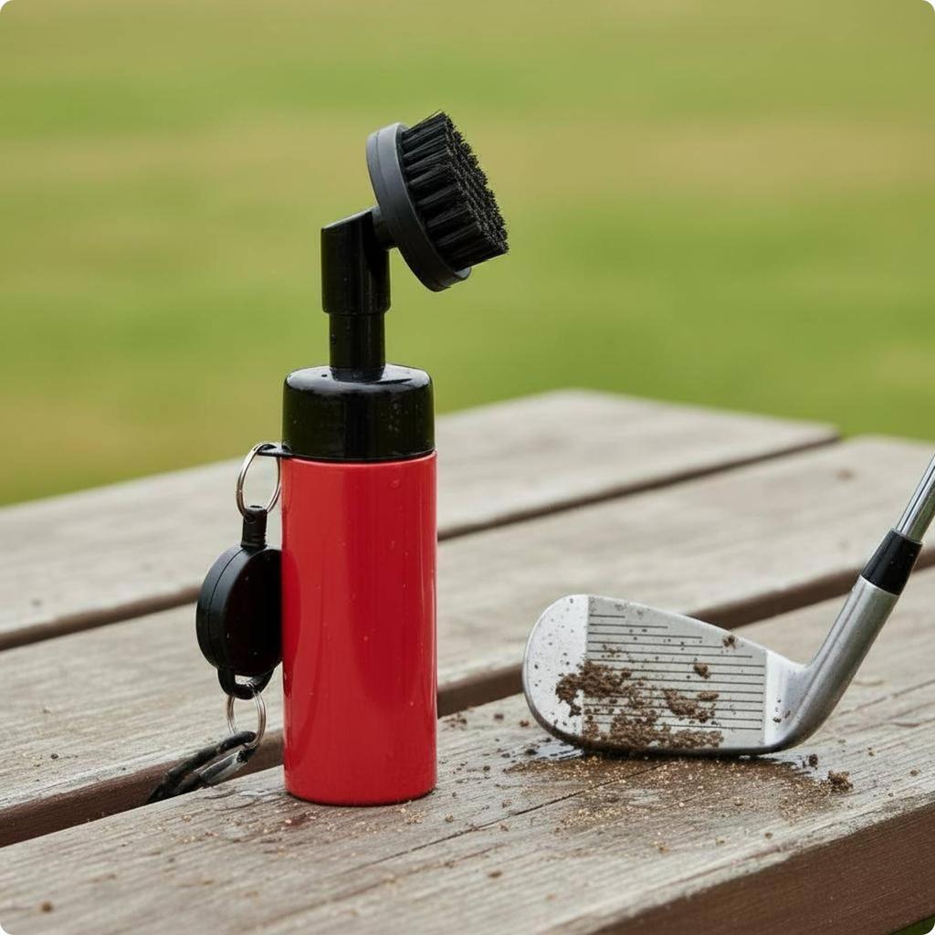Golf Club Groove Cleaner Bristles Cleaning Brush LeakResistant Water Dispenser Bottle