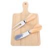 Cheese Board Set Exquisite Square Wood Charcuterie Board with 2 Tools for Party Baby Shower Wedding Present