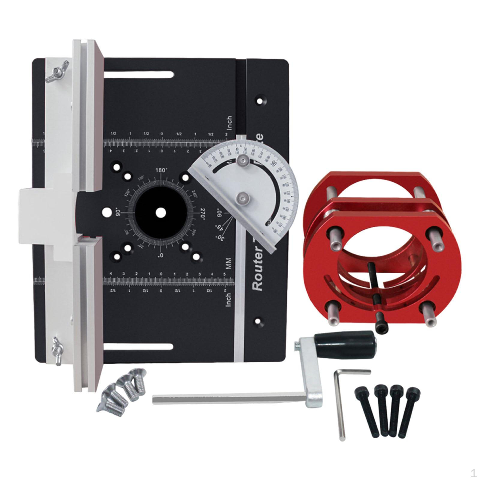 

Router Table Insert Plate Set Flip Sturdy Wood Tools Aluminum Alloy Woodworking Benches