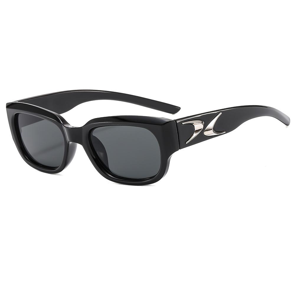 New Boomerang Square Sunglasses For Women And Men Stylish High-End Glasses For Round Faces Trendy Sun Shades