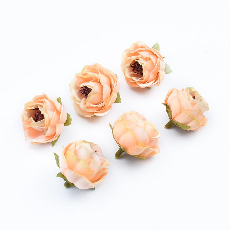 10 Stück Seidenrosen Köpfe Wand DIY Geschenke Süßigkeitenbox Hochzeit Heimdekoration Zubehör Scrapbooking Kunststoff Künstliche Blumen