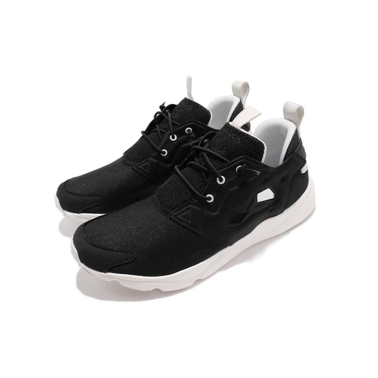 Reebok Furylite Comfortable Versatile Low-Top Casual Running Shoes Unisex sneaker Black CN7302