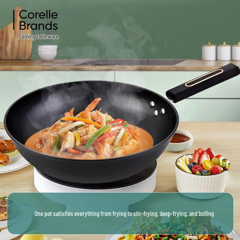 VISIONS Corning EKCO Star 32cm Wok (No Lid)
