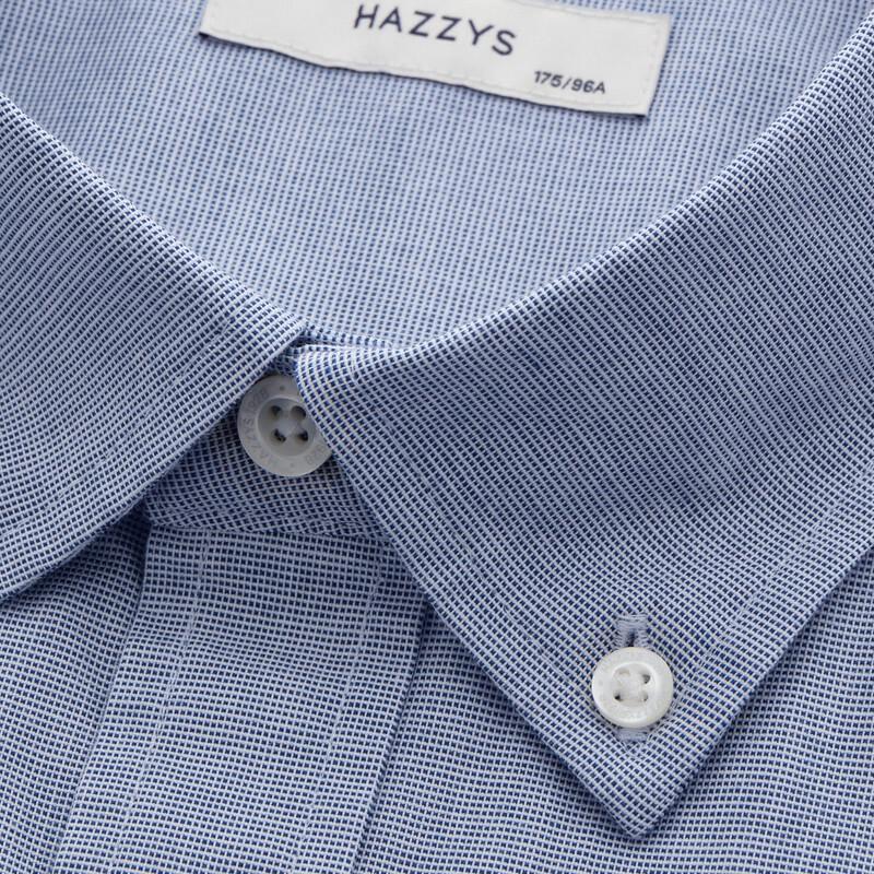 HAZZYS Men's Oxford Short-Sleeve Casual Shirt