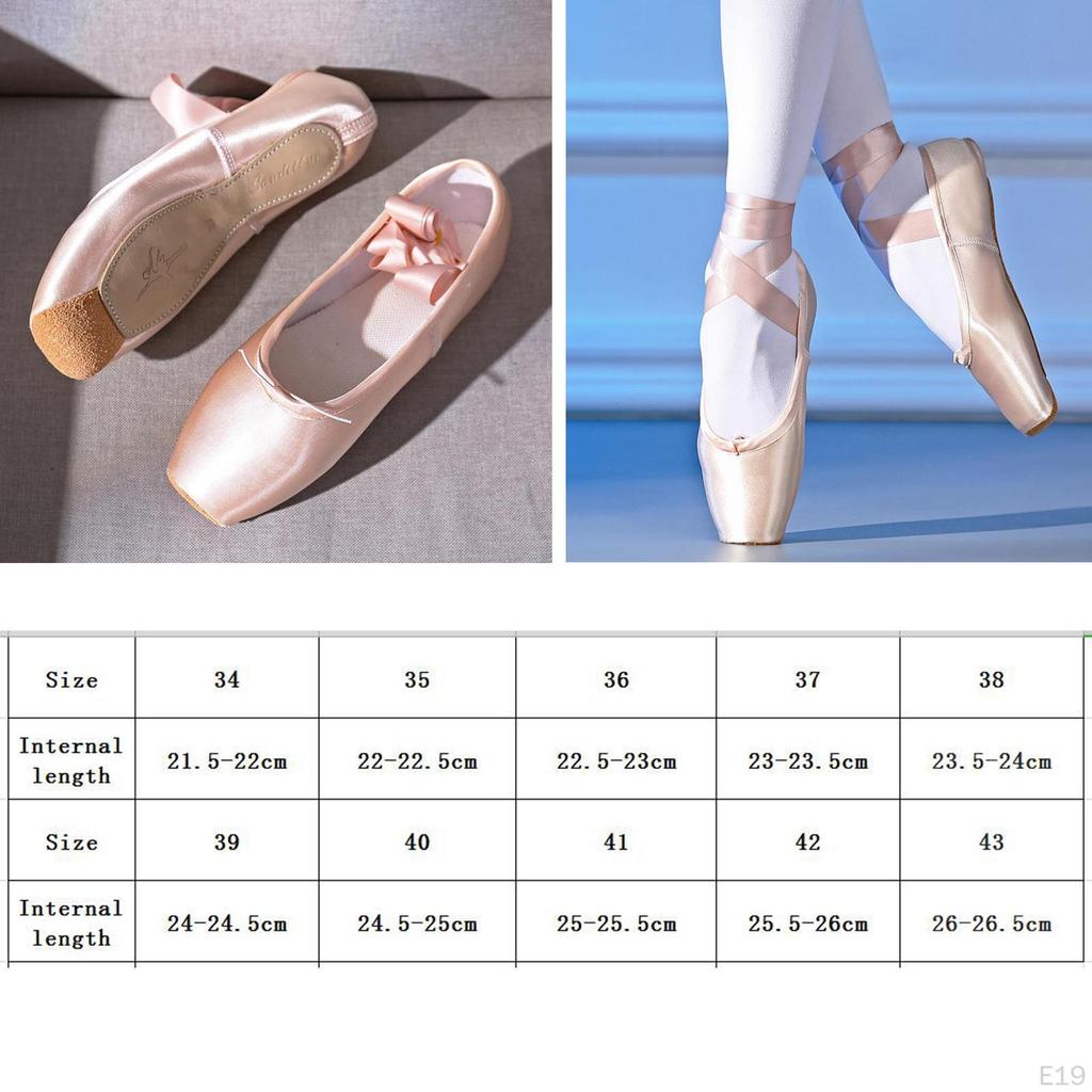 Ballerina Ballet Pointe Pink Satin Canvas for Dancing
