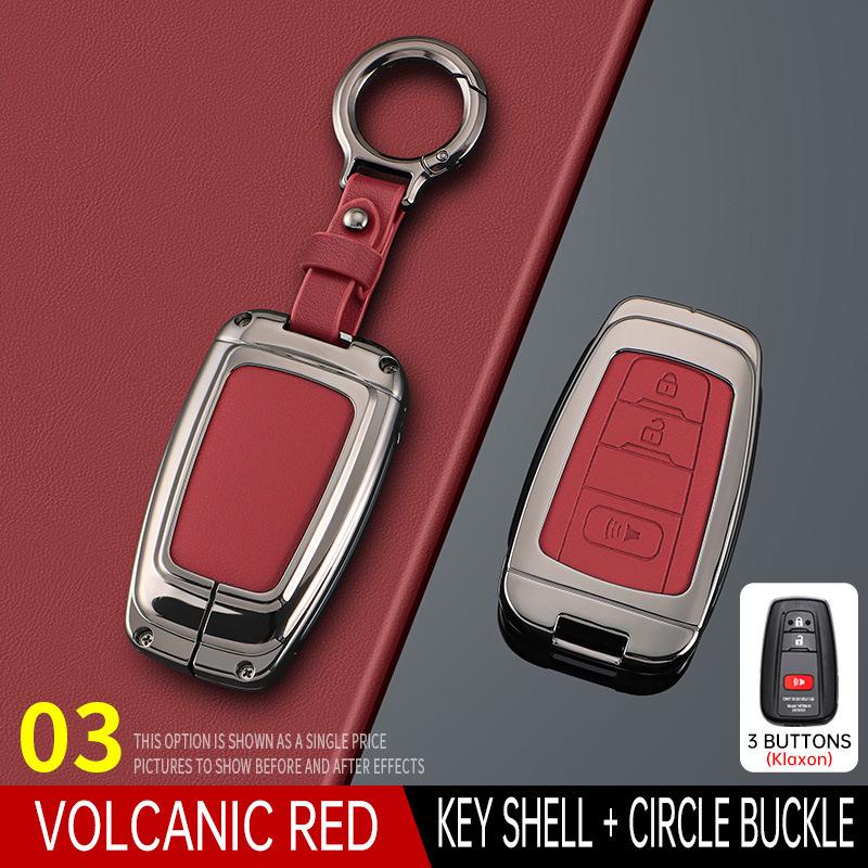 Toyota Key Covers: Compatible with Avalon, Camry, Corolla, Levin, Wildlander, RAV4, and Prado.