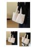 Trendy Autumn/Winter Plush Shoulder Bag – Cute, Fashionable, Large Capacity Handbag