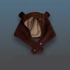 Breathable Head Cover with Button for Outdoor Sports Adjustable Hat with Horn Moisture Wicking Hat for Outdoor Activity