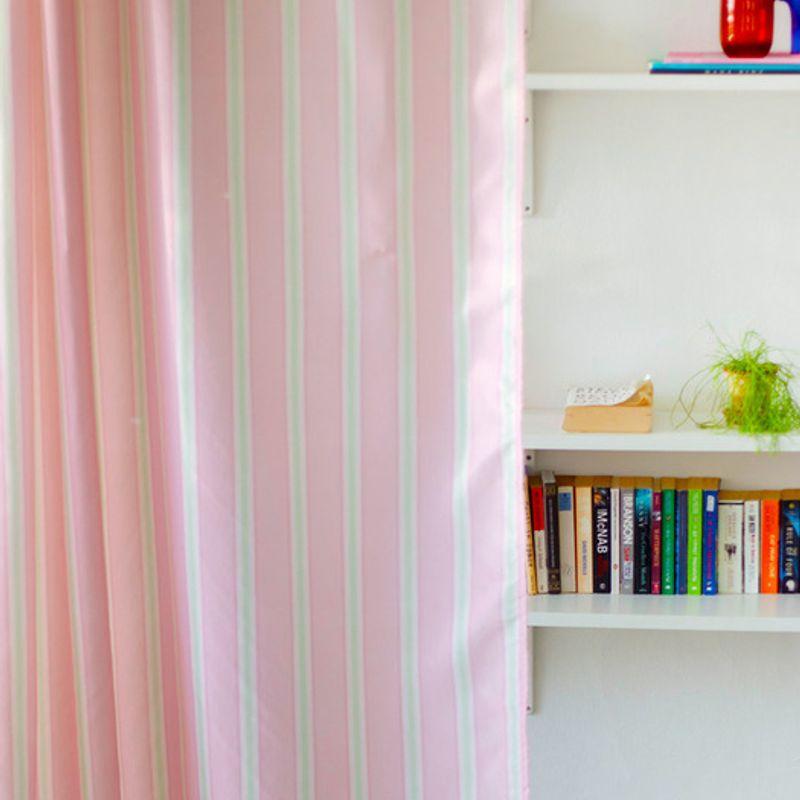 Mood Sunset Striped Waterproof Bathroom Shower Curtain 2 Colors