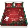 Bedspread Christmas Tree 3D Printed Bedspread Three-Piece Bedroom Bedding
