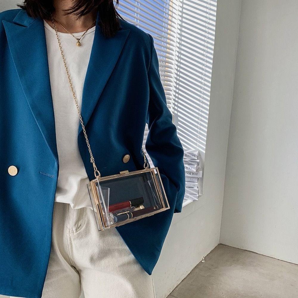 Storage Bag Acrylic Transparent Bag Box Bag Women Handbags Waterproof Banquet Crossbody Bag  Party