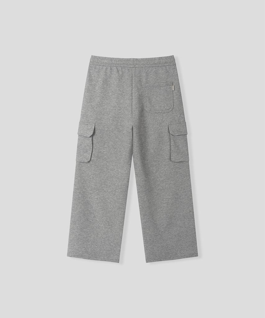 BLACK MOMENT Essential Cargo Sweatpants [Light Grey]