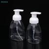 Foam Dispenser Bottles - Clear/White Plastic Press Pump Bottles for Hand Soap, Shampoo Travel Refillable Containers