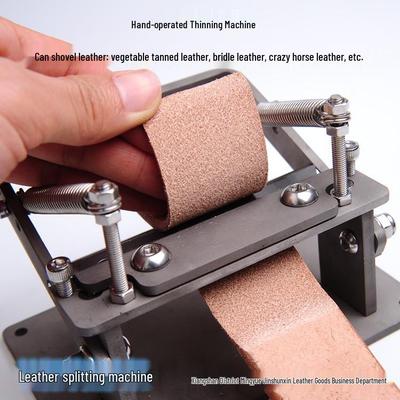 Lederhandwerk DIY Pflanzlich gegerbtes Leder Schälmaschine und Schaufelkantenwerkzeug