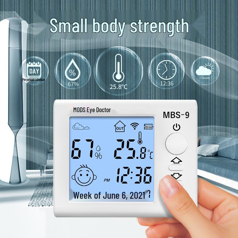 Bluetooth Indoor/Outdoor Thermo-Hygrometer for Home, Baby Room, Industrial Use, Wall-Mounted Pet Breeding, and Dry/Wet Measurement
