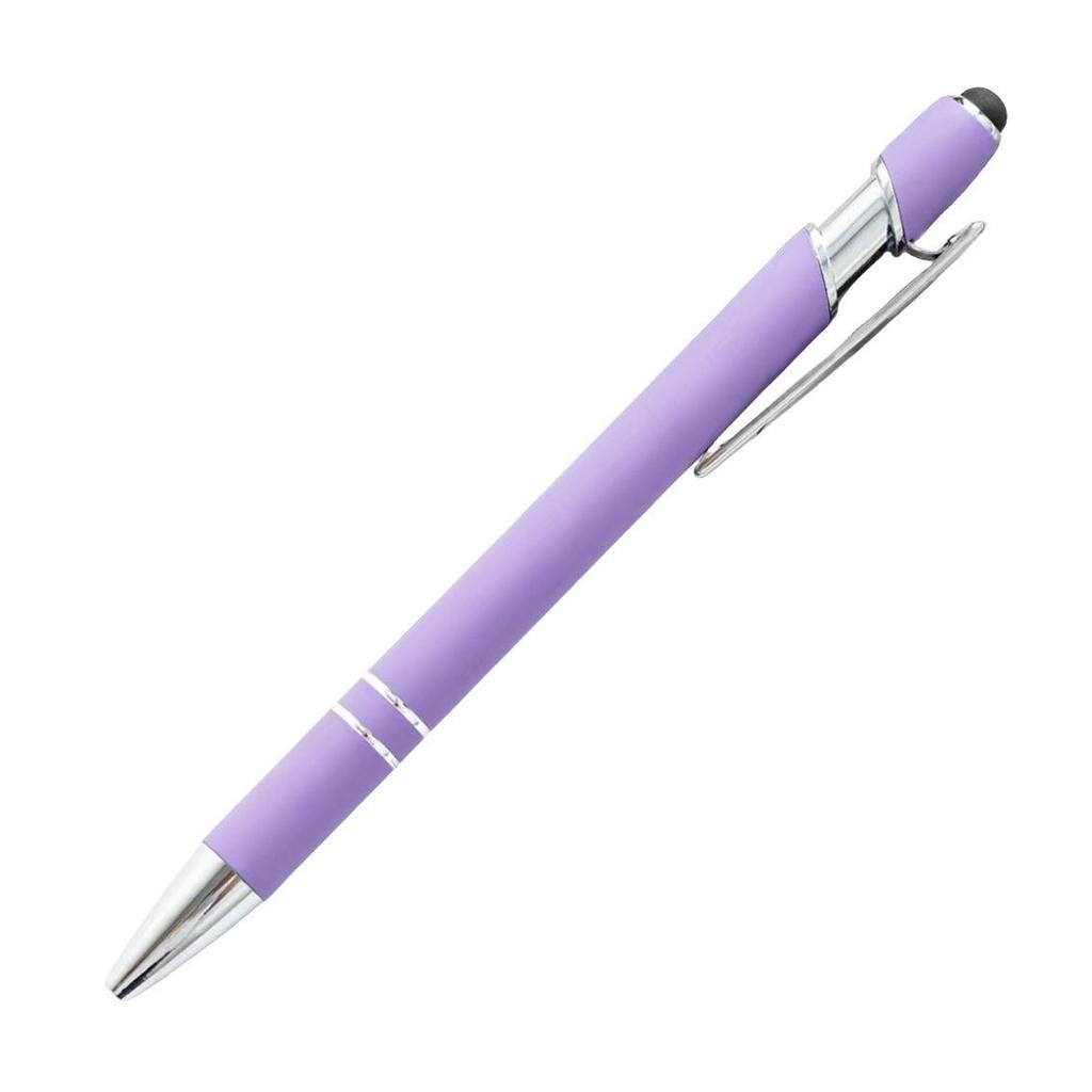 Engraved Aluminum Touchscreen Ballpoint Pen with Spray Paint Finish - Perfect for Gifts and Advertising