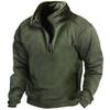 Spring And  Men's Standing Collar Sweatshirt Is Outdoor Casual Sweaters Tops