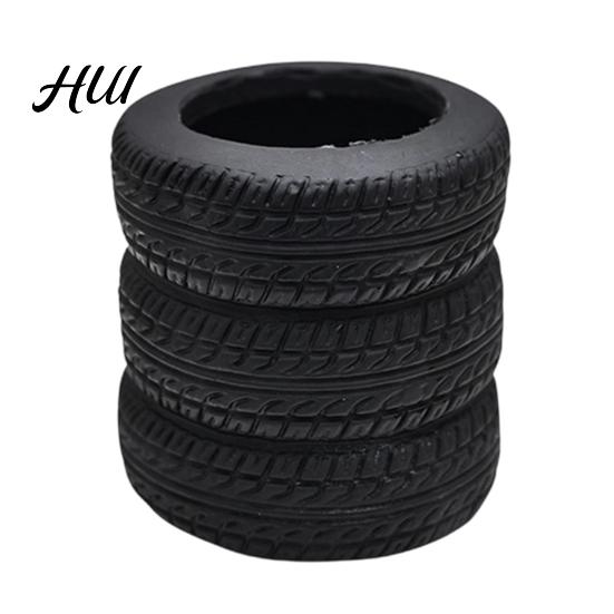 Pen Holder Stacked Tire Shape Holder, Creative Desk Organizer, Durable Plastic Cup Stationery for Makeup Brushes, Student Office Decor Storage 1pc