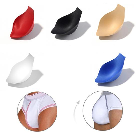 Men Bulge Enhancing Underwear Front Cushion Pad Push Up Cup Penis Protection
