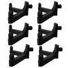 6Pcs Storage Shed Hooks for Suncast/for Craftsman Shed Black J-shape Tool Hangers Plastic Shed Garden Organization Accessories for Garage Wall Shed