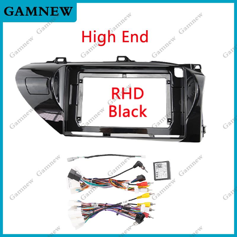 10 Inch Car Frame Fascia Adapter For Toyota Hilux Pick Up AN120 2015-2020 Android Radio Dash Fitting Panel Kit
