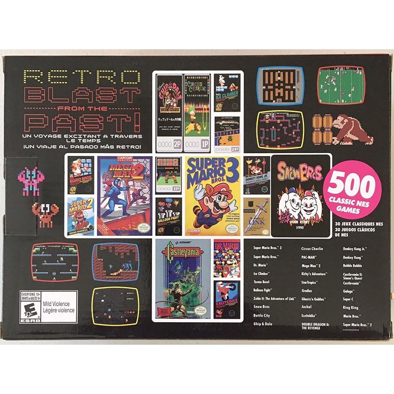 Mini Entertainment Console with 2 Controllers 8 Bit 500 Games Retro Video Game Player Toys for Kids Perfect Gifts