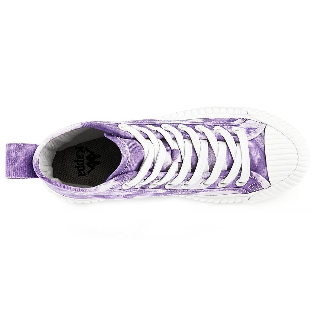Artist X Kappa Tie-Dye Print Slip-Resistant Durable High-Top Canvas Shoes Unisex sneakers Palace-Purple K0AW5VS10D-4703