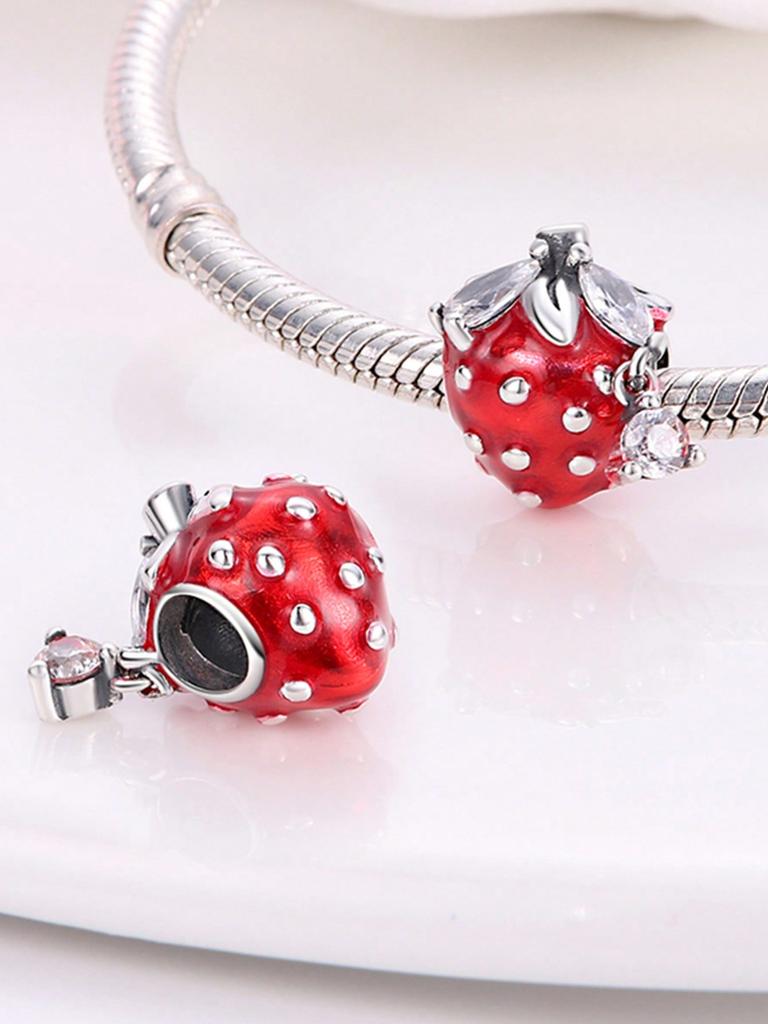 Avocado, Banana, Tomato Beads Charm Copper Plated Fit Charms Copperoriginal Bracelet For Jewelry Making Diy Charm