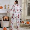 Plus Size Women's Halloween Pajama Set - Cardigan & Long Pants