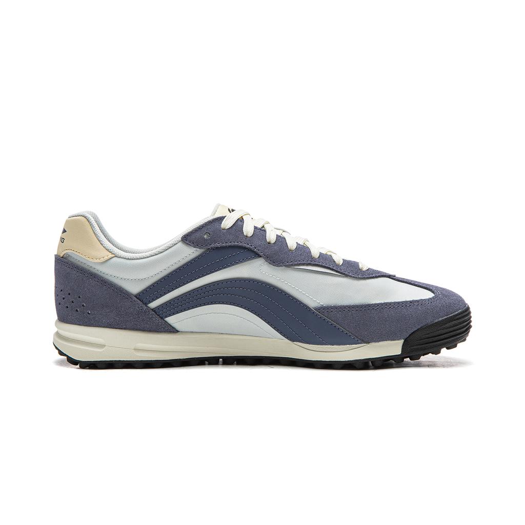 Li Ning Film Slip Resistant, Abrasion Resistant, Lightweight Low top Casual Shoes Men's White Gray AGLW041-2