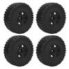 4 Pcs RC Short Course Truck Wheels 120mm Diameter Rubber Tire Plastic Hex Hub 1 10 RC Truck Wheels for Slash 4x4 2WD