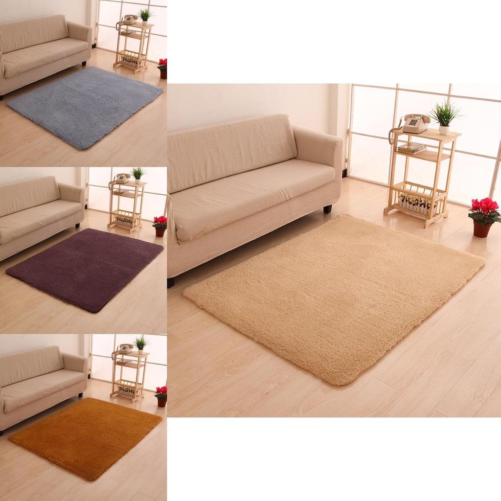 Luxurious Thick Plush Area Rug Machine-woven Non-slip Bath Mat For Bathroom
