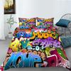 Quilt Cover Pillowcase Two or Three-piece Set Hip-hop Series 3D Digital Printing Polyester