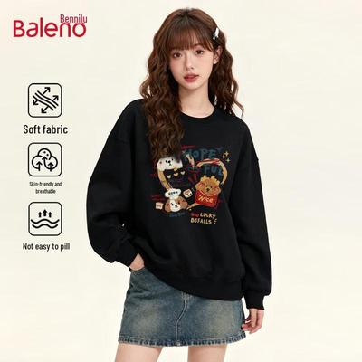 Baleno Women's Casual Food Dog Graffiti Sweatshirt