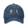 Baseballkappe PTV Pierce The Veil Bandmitglieder Merch Unisex Stil Retro Used-Look Denim Gewaschen Pop Punk Kappe Dad Hat Geschenk