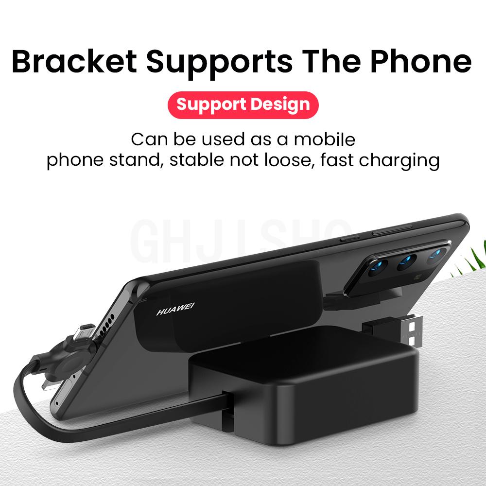Cavo Micro USB 3 in 1 per Caricatore per iPhone Android Telefono Cellulare Cavo Veloce USB Tipo C Cavo