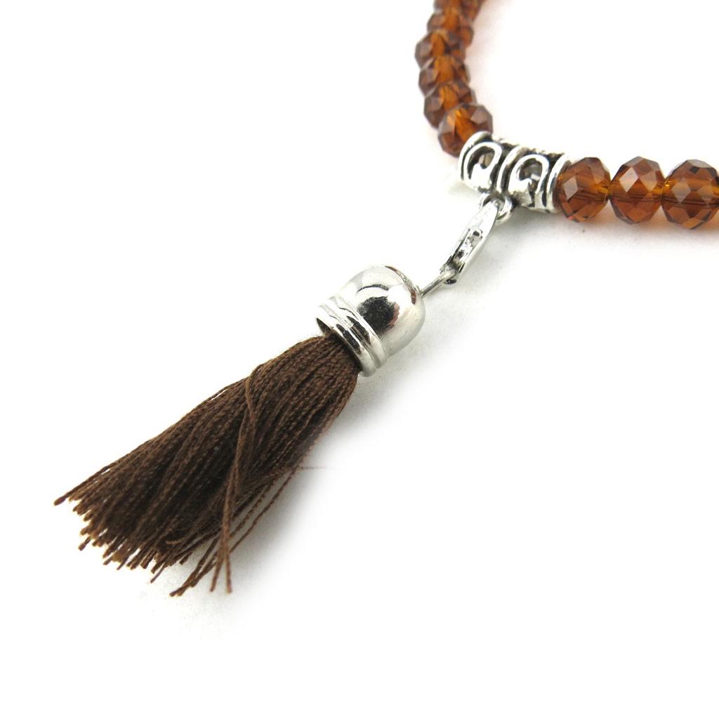 Les Trésors De Lily [N1164] - Bracelet ethnique 'Altaï' marron