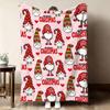 Blue Christmas Tree Gift Box Flannel Blanket For Serene Bedroom Decor Soft Warm Throw Blanket Gift