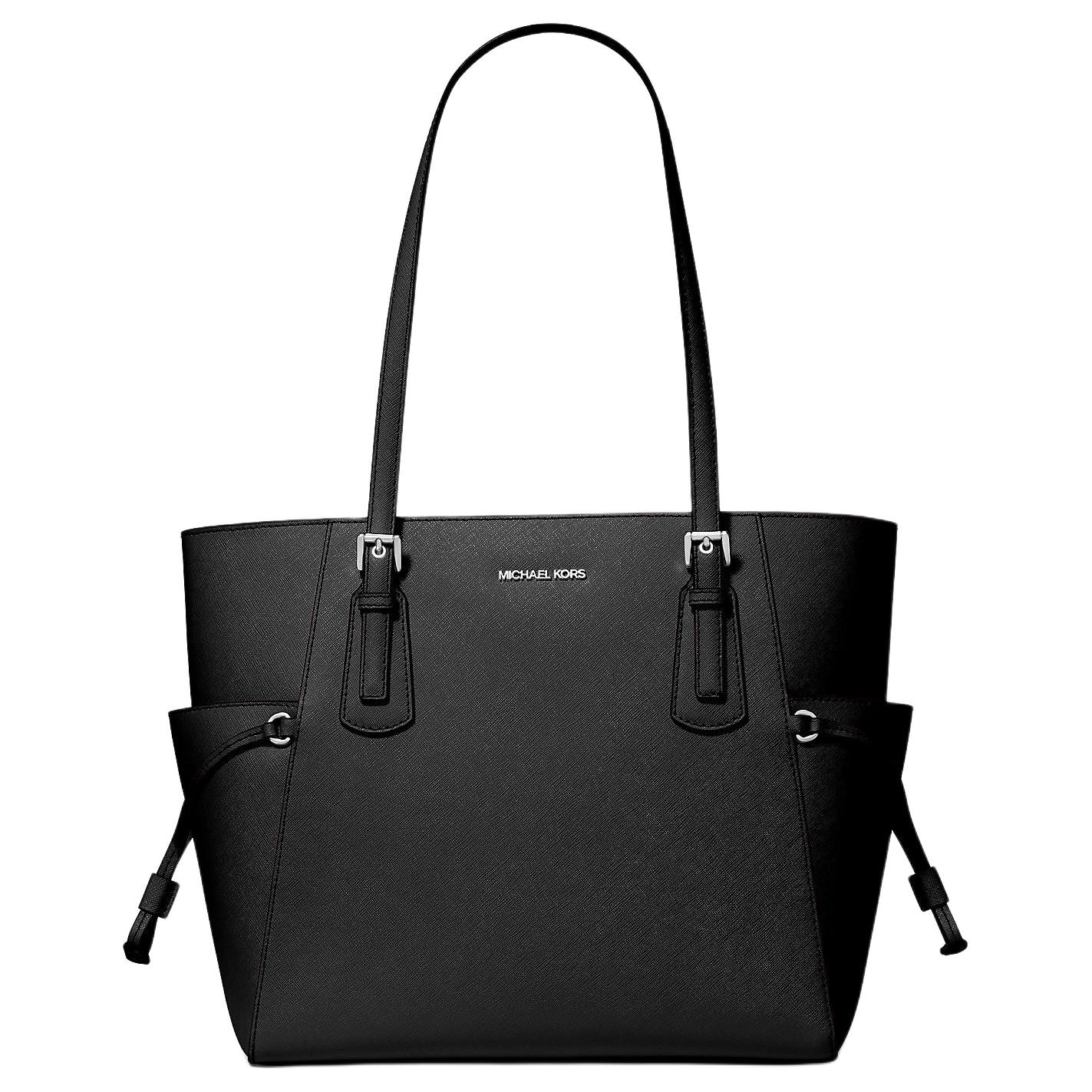 

Michael Kors Mk Voyager Tote Bag Shopping Bag Shoulder Bag Large Black Women tote 35S5SV6T7L-BLACK Basic Set (Bag)