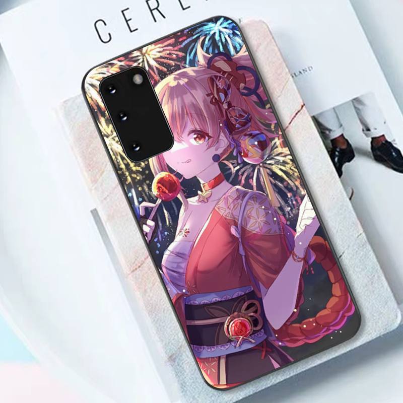 Etui na telefon Anime Genshin Impact Yoimiya dla Samsunga S10 21 20 9 8 plus lite S20 ULTR 7edge