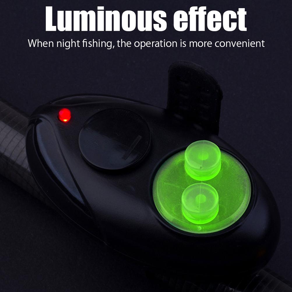 Automatischer Angelrutenalarm Hochempfindliches Elektronisches Angelrutenlicht Fischbiss Köderalarm Locator-Clip